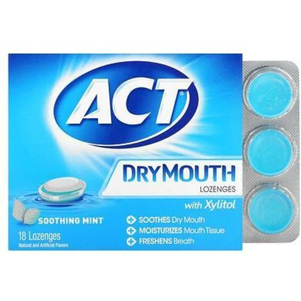 ACT Dry Mouth Lozenges Mint 18-pack 1 ACT Dry Mouth Lozenges Mint 18-pack