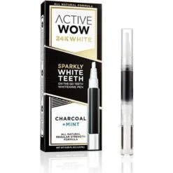 Active Wow 24K White Easy AF Charcoal Teeth Whitening Pen