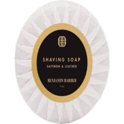 Benjamin Barber Shaving Soap Saffron & Leather 100g