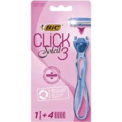 Bic Click Soleil 3 Razor & Razor Blades 1 Pcs 4 Pcs