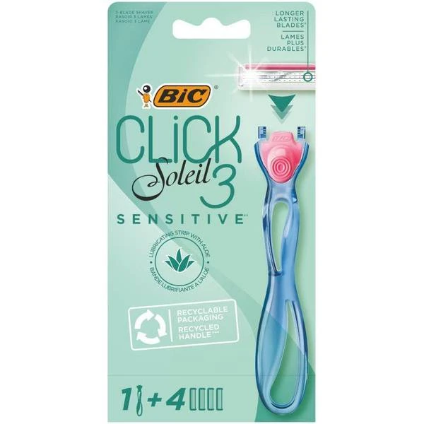 Bic Soleil Click 3 Sensetive Razor + 4 Blades 1 Bic Soleil Click 3 Sensetive Razor + 4 Blades