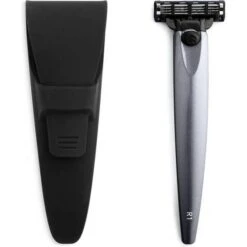 Bolin Webb R1 Graphite Razor And Case Gillette Mach 3