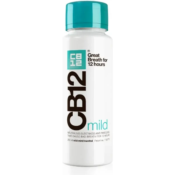 CB12 Mild Mint Menthol Mouthwash 250ml 1 CB12 Mild Mint Menthol Mouthwash 250ml