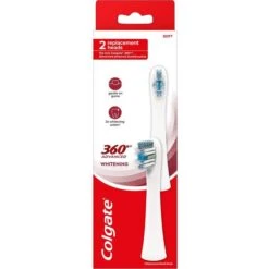 Colgate® Colgate 360 Advanced Whitening Battery Toothbrush Head 2 Pack