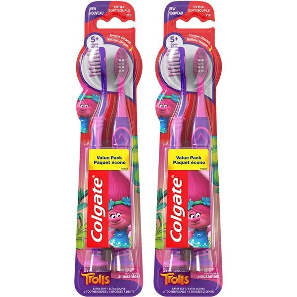 Colgate® Colgate Kids Toothbrush, Trolls, Extra Soft With Suction Cups 1 Colgate® Colgate Kids Toothbrush, Trolls, Extra Soft With Suction Cups