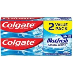 Colgate® Colgate Max Fresh Toothpaste With Mini Breath Strips Cool