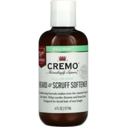 Cremo All-In-One Beard & Scruff Softener, Wild Mint, 6 Fl Oz (177 Ml)
