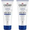 Cremo Barber Grade Cooling Shave Cream Astonishingly Superior Ultra-Slick Shaving Cream Fights Nicks Cuts And Razor Burn 6 Oz (2-Pack)