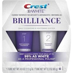 Crest® Crest 3D White Brilliance 2 Step Daily Cleansing & Whitening System Gift Set