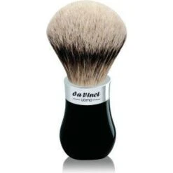 Da Vinci Uomo Shaving Brushes Silver-Tipped Badger Hair, Bead-like Handle No. 22 1 Stk
