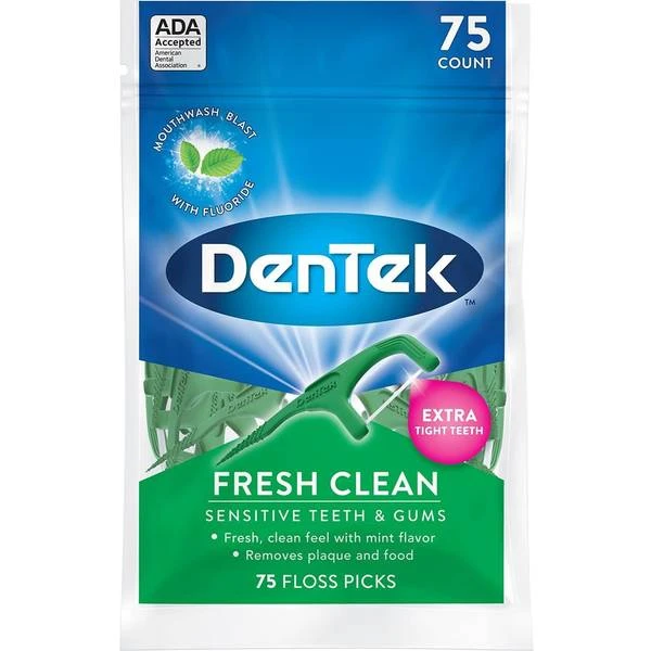 DenTek Fresh Clean Advanced Fluoride Coating Floss Picks Long Lasting 1 DenTek Fresh Clean Advanced Fluoride Coating Floss Picks Long Lasting