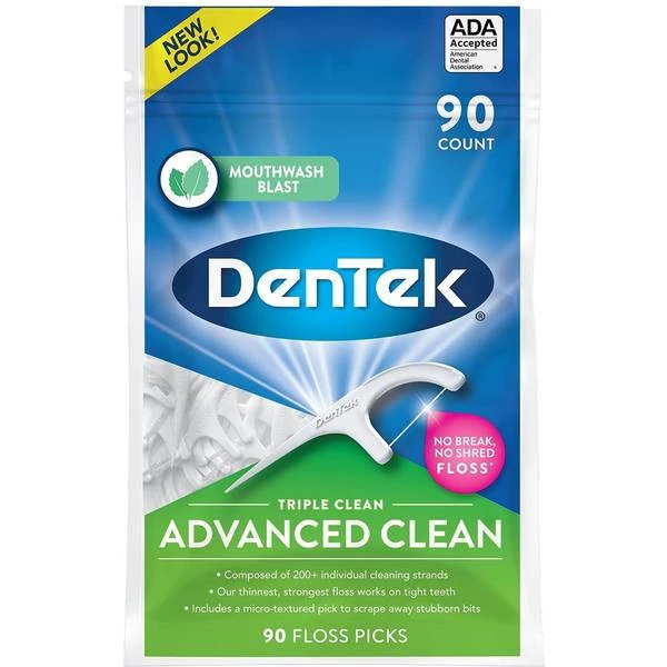 DenTek Triple Clean Advanced Clean Floss Picks No Break 1 DenTek Triple Clean Advanced Clean Floss Picks No Break
