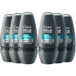 Dove Men+Care 48H Protection Clean Comfort Anti-Perspirant Roll-On 6 X 50Ml
