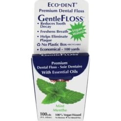 Eco-Dent GentleFloss Premium Dental Floss Mint 100 Yards
