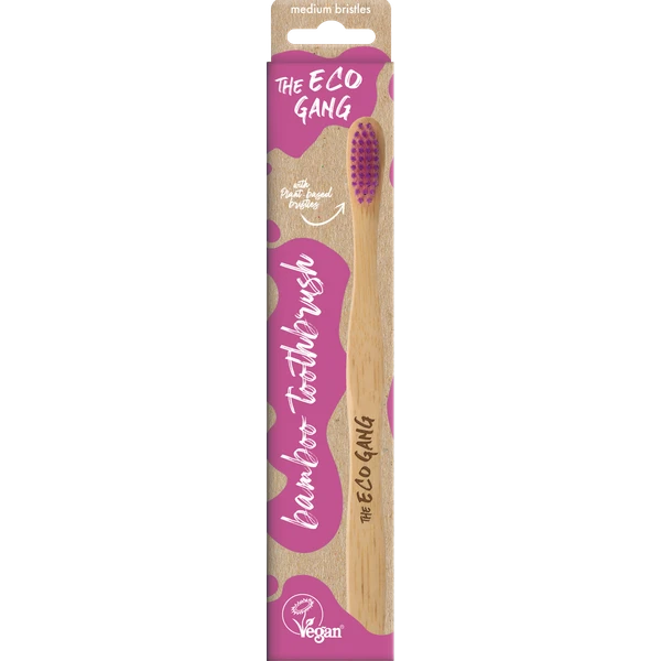 Eco Gang Adult Bamboo Toothbrush Mix Medium 1-pack 1 Eco Gang Adult Bamboo Toothbrush Mix Medium 1-pack