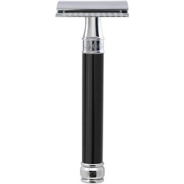 Edwin Jagger DE Razor Black DE86 Long Handle 1 Edwin Jagger DE Razor Black DE86 Long Handle