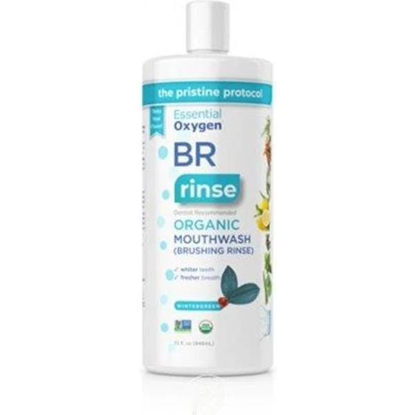 Essential Oxygen Certified BR Organic Brushing Rinse, All Natural Mouthwash 1 Essential Oxygen Certified BR Organic Brushing Rinse, All Natural Mouthwash