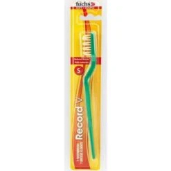 Fuchs Record V Adult Soft Natural Bristle Toothbrush 1