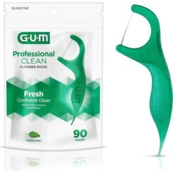 GUM® GUM 893F Professional Clean Flossers Extra Strong Flosser Fresh Mint, 90 Count