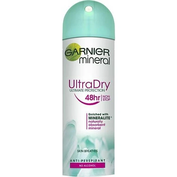 Garnier Mineral Ultra Dry Ultimate Protection 48hr Spray 150ml 1 Garnier Mineral Ultra Dry Ultimate Protection 48hr Spray 150ml