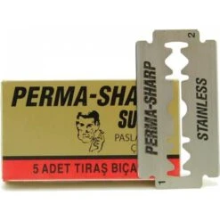 Gillette® Gillette Perma-Sharp Stainless Double Edge Razor Blade (Pack Of 10 Blades)