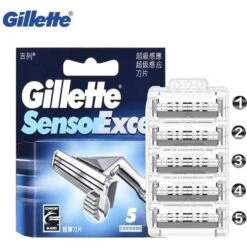 Gillette® Gillette Sensor Excel Comfort Razor Blade Men Shaving Long Lasting 5PC