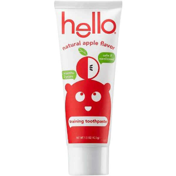 Hello Apple Flavor Fluoride Free Paste + BPA-Free Toddler 1 Hello Apple Flavor Fluoride Free Paste + BPA-Free Toddler