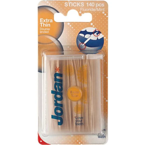 Jordan Clinic Dental Stick Extra Thin 140-pack 1 Jordan Clinic Dental Stick Extra Thin 140-pack