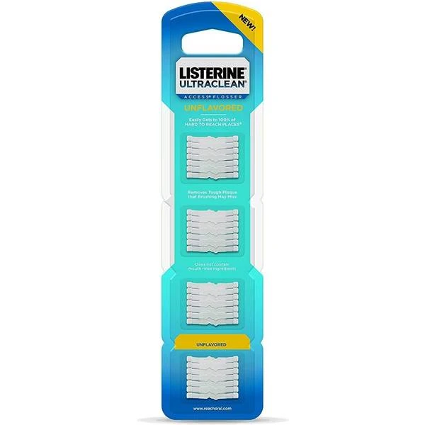 Listerine Ultraclean Access Flosser Floss Unflavored 28ct 1 Listerine Ultraclean Access Flosser Floss Unflavored 28ct