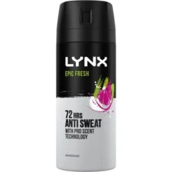 Lynx Epic Fresh Grapefruit & Tropical Pineapple Scent Body Spray 250ml