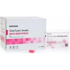 McKesson 5 Inch Length Oral Swabstick With Pink Tip 4833 1000