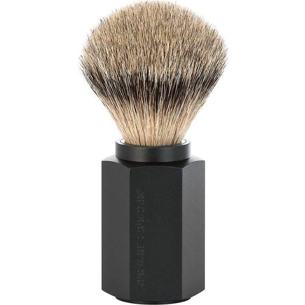 Mühle Hexagon Graphite Silvertip Badger Shaving Brush 091MHXGGRAPHITE 1 Mühle Hexagon Graphite Silvertip Badger Shaving Brush 091MHXGGRAPHITE