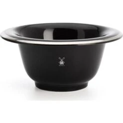 Mühle Porcelain Shaving Bowl Platinum Rim Black