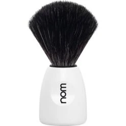 Nom LASSE Shaving Brush Black Fibre White