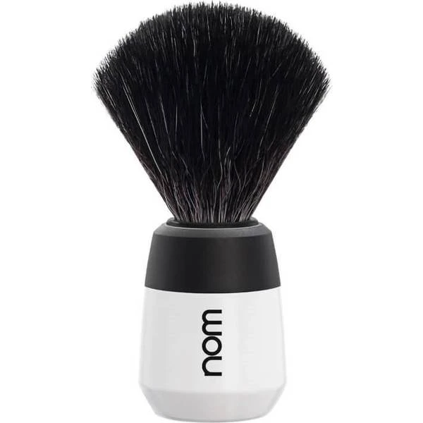 Nom MAX Shaving Brush Black Fibre White 1 Nom MAX Shaving Brush Black Fibre White