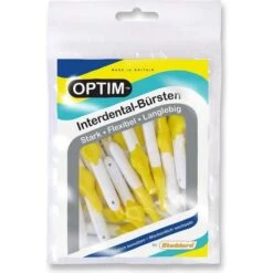 OPTIM Mellanrumsborstar 25-pack, Gul 0,7 Storlek 4