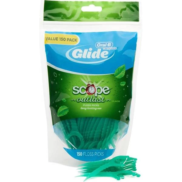 Oral B Oral-B Glide Complete With Scope Outlast Dental Floss Picks, Mint, Count 1 Oral B Oral-B Glide Complete With Scope Outlast Dental Floss Picks, Mint, Count