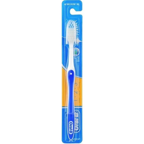 Oral B Oral-B Medium Toothbrush With Cap 1 Pack 1 Oral B Oral-B Medium Toothbrush With Cap 1 Pack