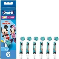 Oral B Oral-B Tandbørstehoveder Kids 6 Børstehoveder Til Eltandbørste Mickey