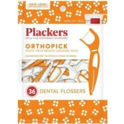 Plackers Orthopick Dental Designed Soft Fold-Out Toothpick Super Seal