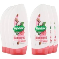 Radox Pack Feel Nourish Shower Gel Unilever Shea Butter Cream Body 250ml