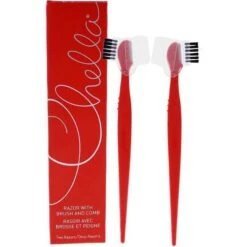 Razor With Brush And Comb Cap