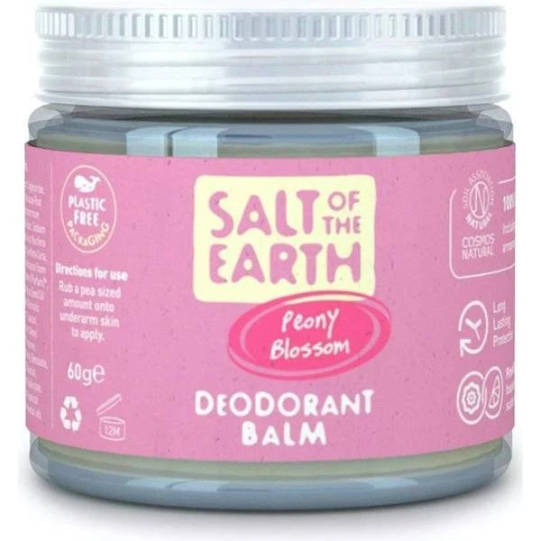 Salt Of The Earth Peony Blossom Natural Deo Balm 60g 1 Salt Of The Earth Peony Blossom Natural Deo Balm 60g