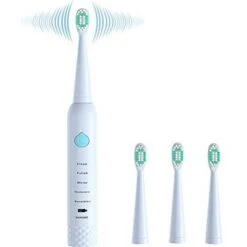 Sonic Electric Toothbrush For Kids And Adults, 5 Modes With 2 Min Build In Timer, Ultrasonic Toothbrush With 4 Brush Heads USB Charging Power Toothbrush, Dentist Recommended