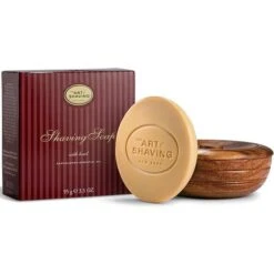 The Art Of Shaving Soap With Wooden Bowl Sandalwood 95g