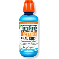TheraBreath 24-Hour Fresh Breath Oral Rinse Invigorating Icy Mint 473ml