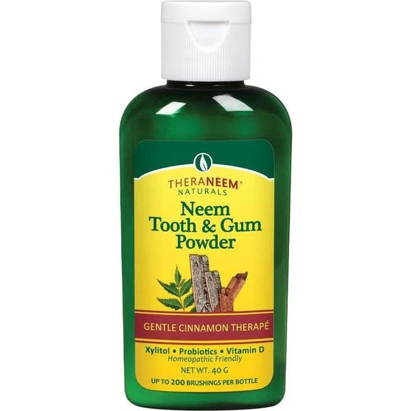 TheraNeem Tooth And Gum Powder Supports Healthy Teeth/Gums With Probiotics, Vitamin Cinnamon 1 TheraNeem Tooth And Gum Powder Supports Healthy Teeth/Gums With Probiotics, Vitamin Cinnamon