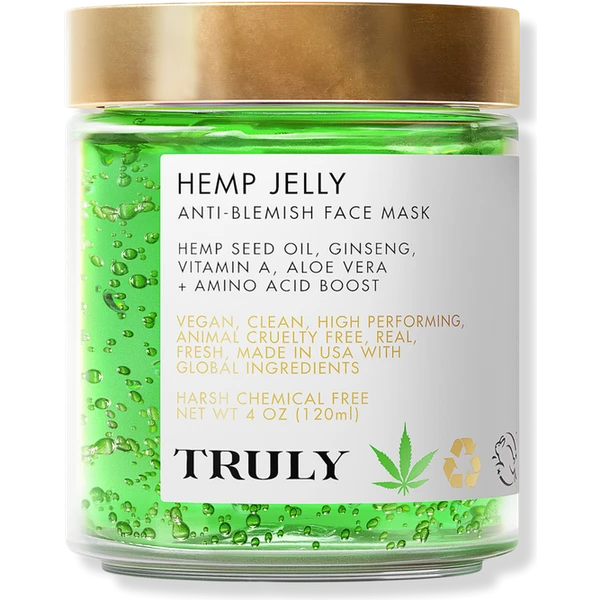 Truly Hemp Jelly Anti‐Blemish Face Mask 120ml 1 Truly Hemp Jelly Anti‐Blemish Face Mask 120ml