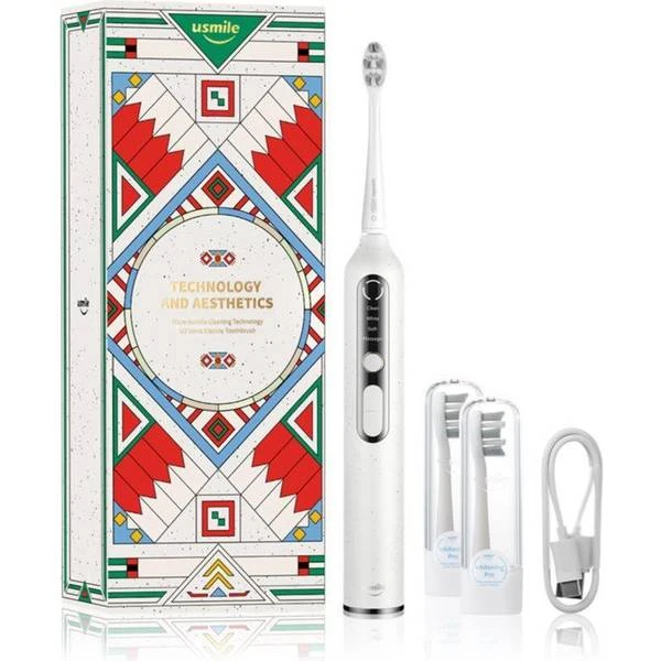 USMILE U3 Sonic Electric Toothbrush 2 Replacement Heads Sunlight White 1 USMILE U3 Sonic Electric Toothbrush 2 Replacement Heads Sunlight White