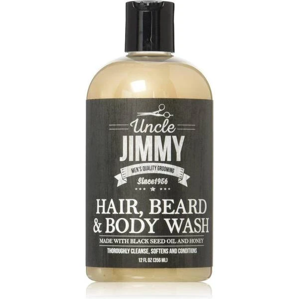 Uncle Jimmy Hair, Beard & Body Wash, 12 Oz 1 Uncle Jimmy Hair, Beard & Body Wash, 12 Oz
